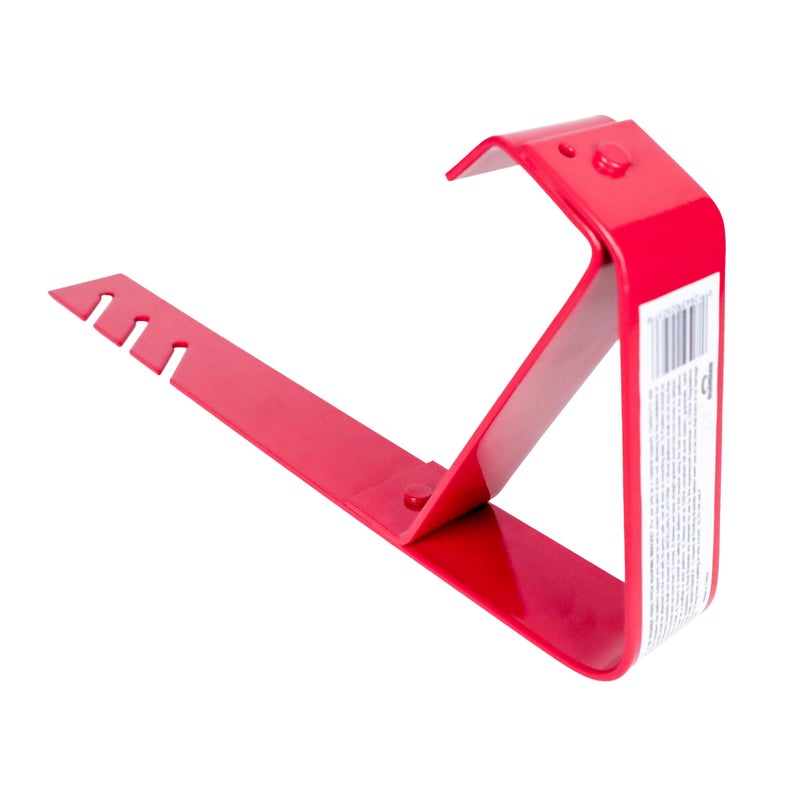 Guardian Fall Protection Guardian 2503 Fixed Heavy Duty Roofing Bracket for Use with 21/12 Pitch Roofs 6 Inch by 60 Degree Fixed Angle Platform Powder Coated Red OSHA Compliant - Image 4